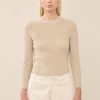 TOP LAUREN MANOOGIAN | Rib 3/4 Crewneck