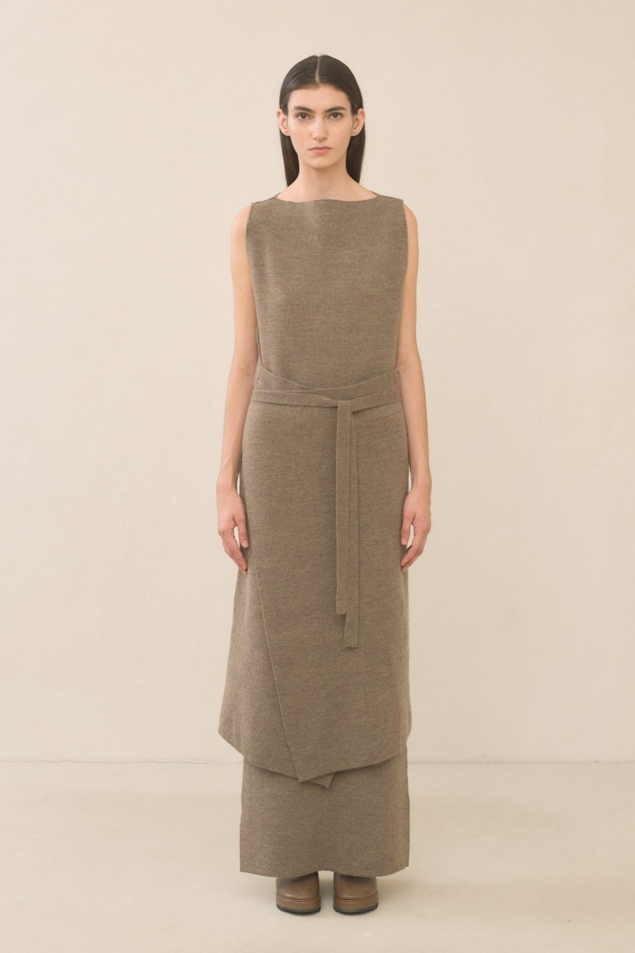 DRESS LAUREN MANOOGIAN | Double Knit Apron Dress