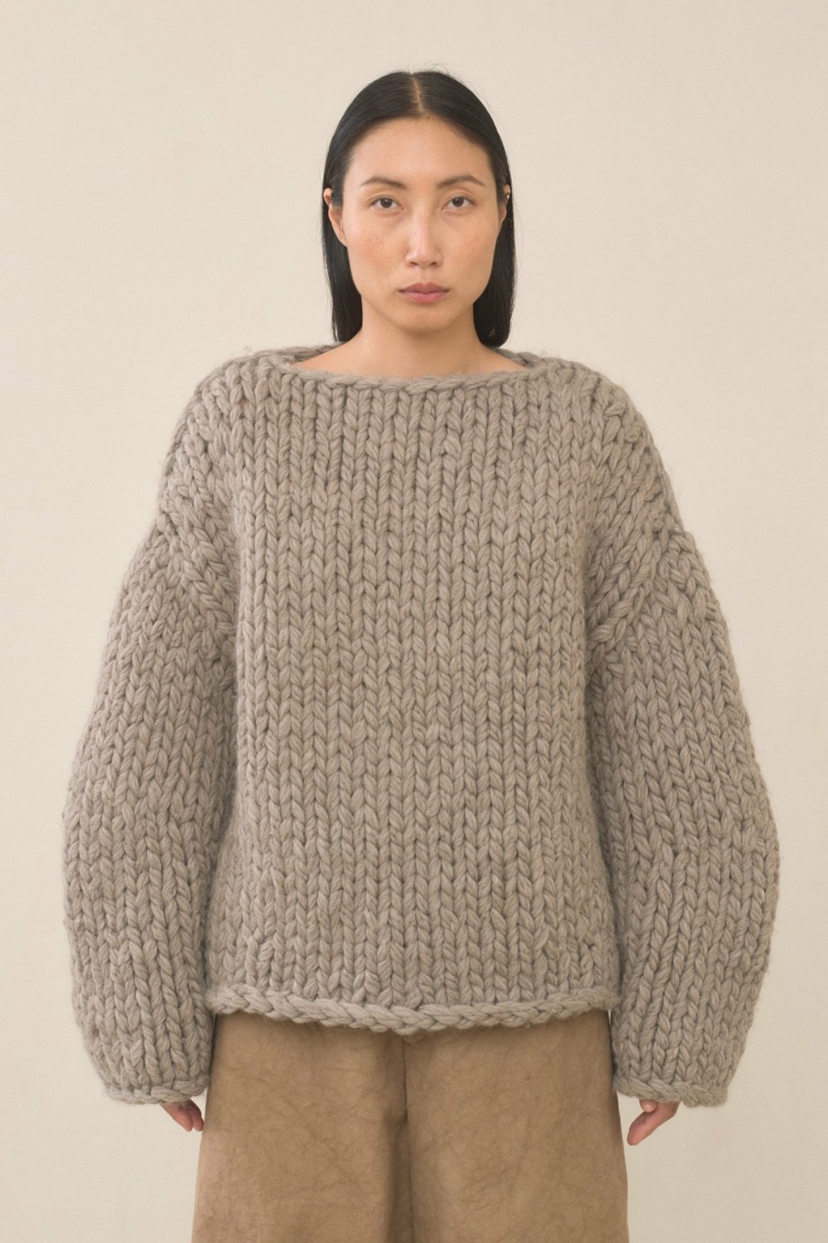 TOP LAUREN MANOOGIAN | Handknit Chunky Pullover