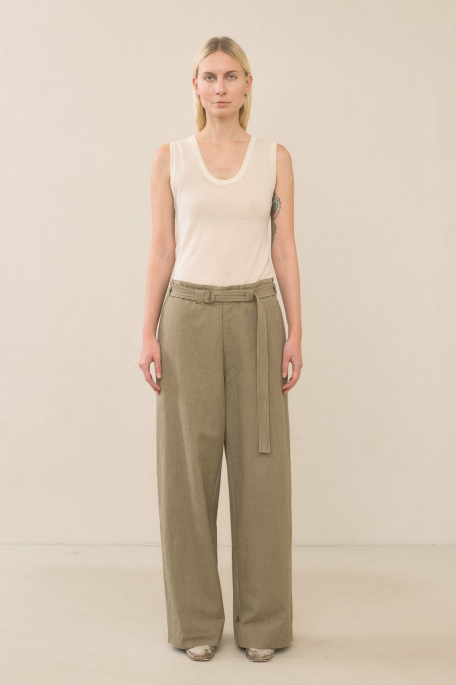 BOTTOM LAUREN MANOOGIAN | Belted Pants