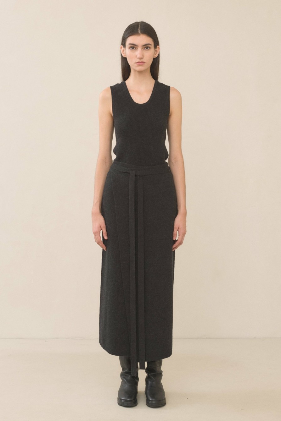 BOTTOM LAUREN MANOOGIAN | Double Knit Apron Skirt